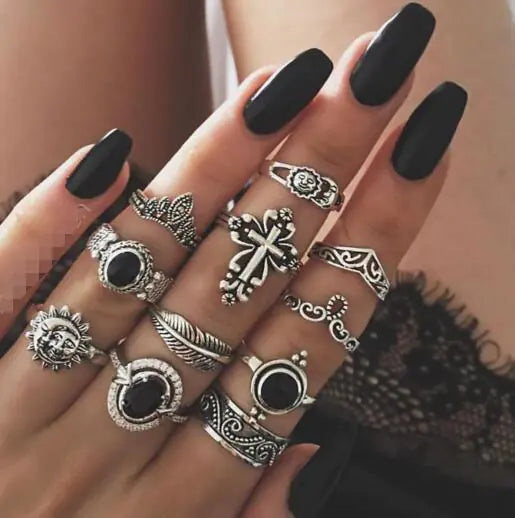 Goth Rings Set